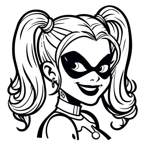 desenhos da arlequina|Desenhos de Arlequina (Harley Quinn) para Colorir